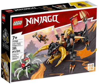 Zestaw klocków LEGO Ninjago Smok Ziemi Cole'a EVO 285 elementów (71782)