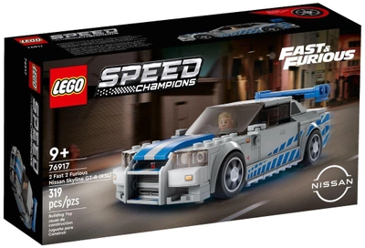 Конструктор LEGO Speed Champions Подвійний форсаж Nissan Skyline GT-R (R34) 319 деталей (76917)