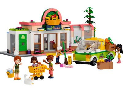 Zestaw klocków LEGO Friends Sklep spożywczy z żywnością ekologiczną 830 elementów (41729)
