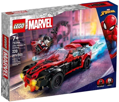 Zestaw klocków LEGO Super Heroes Miles Morales vs Morbius 220 elementów (76244)