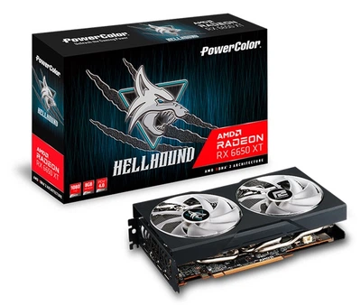 Видеокарта AMD Radeon RX 6650 XT 8GB GDDR6 Hellhound PowerColor (AXRX 6650XT 8GBD6-3DHL/OC)