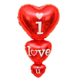 Повітряна куля "I love you", 119х62см