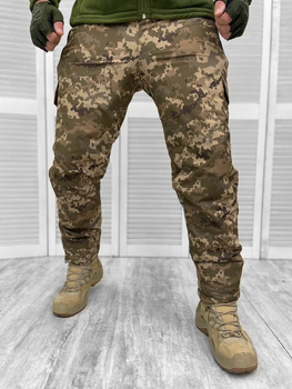 Зимові штани тактичні водонепроникні флісові мембрана основний склад XXL Піксель армійські для військових