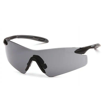 Тактичні окуляри балістичні Pyramex Intrepid-II Anti-Fog Сірі захисні для стрільби військові