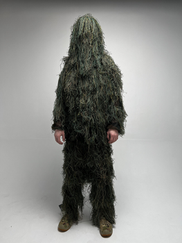 Камуфляжный костюм, кикимора зелёный, One Size