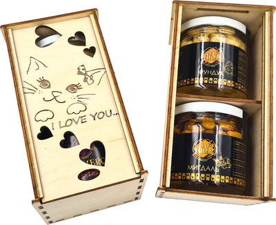 Подарунковий медовий набір Anvi honey (Фундук+Мигдаль)