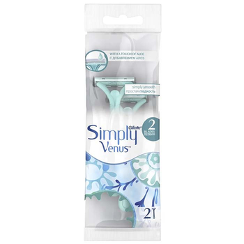 Станки для гоління Gillette Simply Venus 2 одноразові жіночі 2 шт