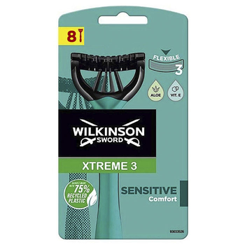Станки для гоління Wilkinson Xtreme-3 Sensitive одноразові 3 леза 8 шт