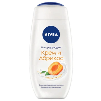 Крем-гель для душа Nivea Shower Крем абрикос 250 мл