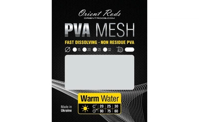 Коропова розчинна ПВА сітка PVA MESH Orient Rods 32 мм.25 м. (Тепла вода)