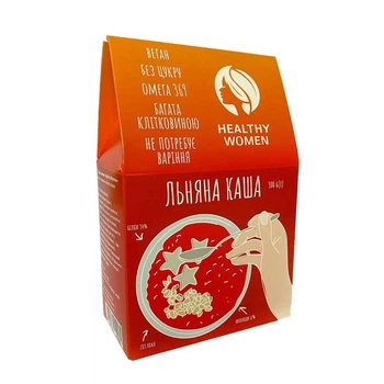 Льняна каша без глютену класична, Healthy women, 300 г