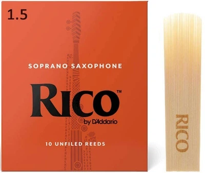 Трость для сопрано саксофона D'Addario Rico - Soprano Sax #1.5 (1шт)