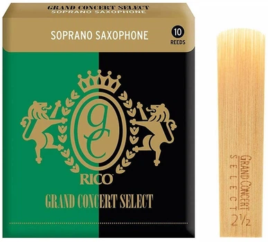 Трость для сопрано саксофона D'Addario Grand Concert Select - Soprano Sax #2.5 (1шт)
