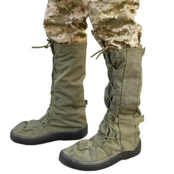 Гамаши Утепленные для Обуви Бахилы на Берцы Дождевые для Защиты Ног Олива M(39-42)
