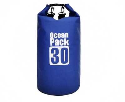 Водонепроникна сумка рюкзак гермомішок із шлейкою на плече Ocean Pack 30 л Blue (57885441)