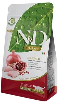 Bezzbożowa sucha karma Farmina N&D Prime Cat Neutered Chicken&Pomegranate Adult 5 kg (8010276032690)