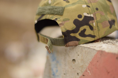 Кепка-бейсболка з ріп-стоп з липучкою спереду ЗСУ армійська камуфляжна кепка тактична військова мультикам