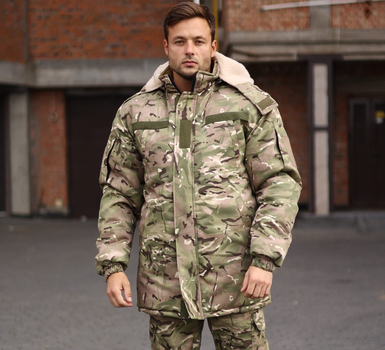 Куртка-бушлат военная мужская тактическая ВСУ (ЗСУ) Мультикам 8584 46 размер (OPT-39101)
