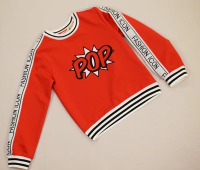 Свитшот для девочки р.140 "POP" красный Wanex Турция 31404-730
