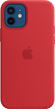 Панель Apple MagSafe Silicone Case для Apple iPhone 12/12 Pro Red (MHL63)