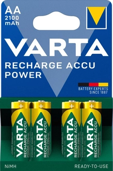 Акумулятор Varta Recharge Accu Power AA 2100 мАг BLI 4 Ni-MH (56706101404) (4008496550692)