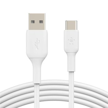 Кабель Belkin USB-A – USB-С, PVC, 1м White