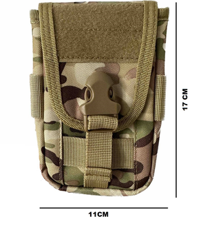 Тактичний підсумок Molle сумка органайзер для телефону Multicam