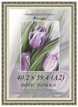 Фоторамка пластиковая под фото, рамка под графику, акварель, пастель, для грамот, сертификатов, дипломов 42х59,4 (А2), 5227-88
