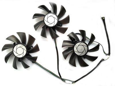 Вентилятор Everflow для видеокарты MSI Duke T129215SU (PLD09210S12HH PLD09210B12HH) комплект 3 шт (№357.2)