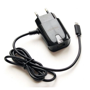Сетевое зарядное устройство (адаптер) WALKER WH-22 1USB / 2A + Micro black
