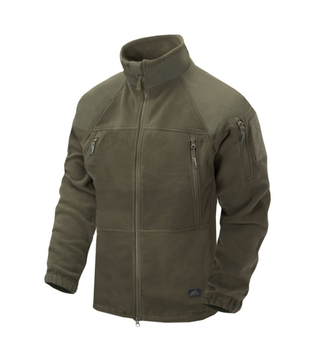 Куртка толстовка флисовая Stratus Jacket - Heavy Fleece Helikon-Tex Taiga Green XS Тактическая мужская