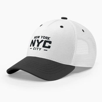 Кепка бейсболка з сіткою тракер INAL Нью Йорк NY New York XXL / 61-62 Білий/ Чорний 169561