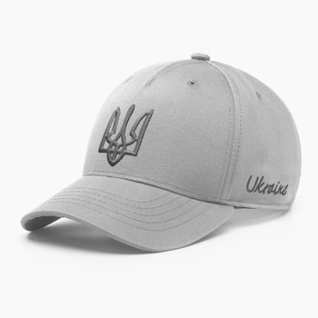 Кепка бейсболка мужская INAL с гербом Украины XL / 59-60 Светло-серый 37259