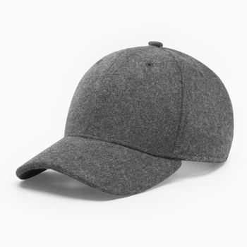 Бейсболка шерстяная зимняя закрытая INAL blank XXL / 61-62 Серый 264761