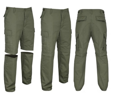 Трекінгові чоловічі штани штани BDU 2в1 Олива розмір XL (Alop) ідеальний вибір для комфортного й універсального носіння в будь-яких умовах активного відпочинку та пригод