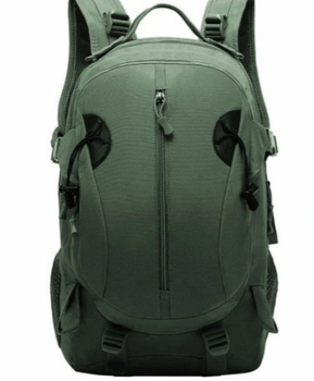 Рюкзак сумка на плечи ранец Nela-Styl mix34 Олива 35л (Alop) функциональный с множиством карманов и отделений из 100% нейлона для активного отдыха