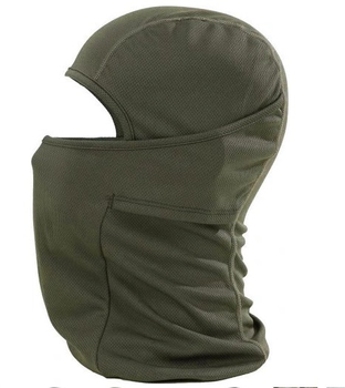 Термоактивна балаклава маска універсальна Олива (Alop) захист обличчя рота і носа від холоду та пилу під шолом для спорту активного відпочинку на природі