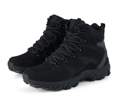 Мужские водонепроницаемые ботинки идельная обувь для армии высокая защита и комфорт долговечность Черные 45 размер (Alop)