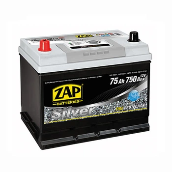 Автомобільний акумулятор ZAP Silver Calcium Asia 75Аh 750А R+