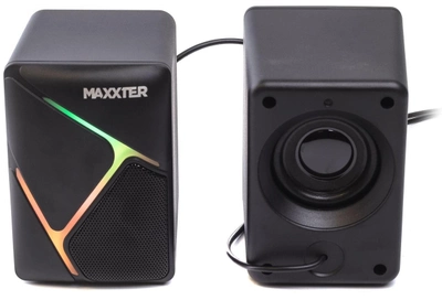 Колонки для комп'ютера (акустична система) Maxxter CSP-U004RGB Black