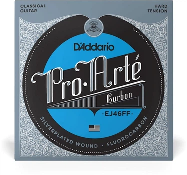 Струны для акустических бас-гитар D'Addario EJ46FF Pro-Arte Carbon Hard Tension