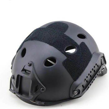 Страйкбольный шлем FAST PJ-type Black отверстия овальные (Airsoft / Страйкбол)