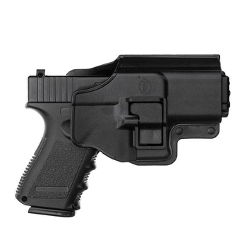 Дитячий Страйкбольний пістолет із Кобурою Glock 17 Galaxy G15+ метал чорний