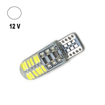 Автолампа Terra T10 / W5W, цоколь W2.1x9.5d, 3014x24smd, силикон, 12V