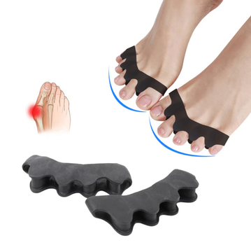 Силіконовий міжпальцевий коректор роздільник пальців Hallux Valgus Black