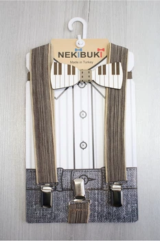 Подтяжки Nekibuki Коричневый (2125000715162)