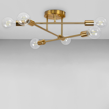 Люстра потолочная лофт Light House LS-18612-6 BRZ бронза