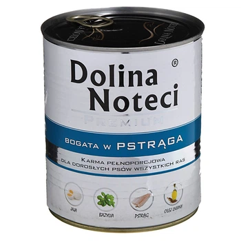 Mokra karma dla psów Dolina Noteci Premium z pstrągiem 800 g (5902921300083)