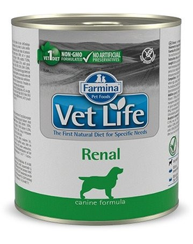 Вологий лікувальний корм для собак Farmina Vet Life Renal дієт. харчування, для підтримки функції нирок, 300 г (8606014102826)