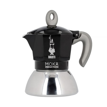 Гейзерна кавоварка Bialetti New Moka Induction на 4 чашки Чорна (0006934)